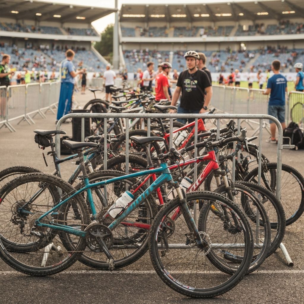 Bicicletas en evento deportivo